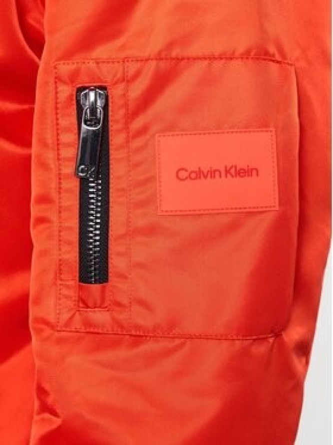Calvin Klein Kurtka bomber Hero K10K109907 Pomarańczowy Regular Fit