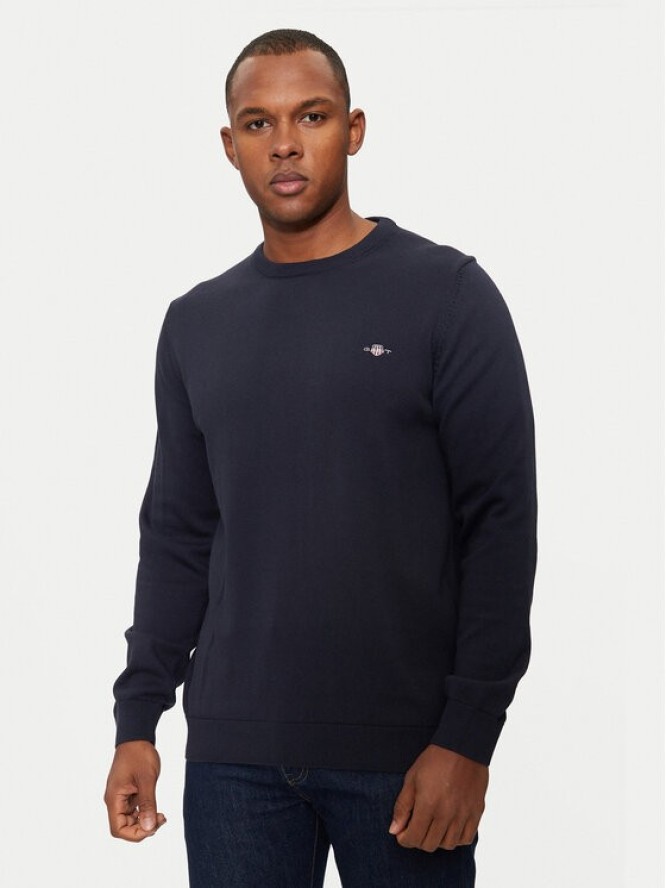 Gant Sweter 8030561 Granatowy Regular Fit