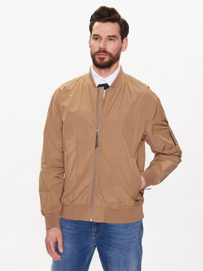 Lindbergh Kurtka bomber 30-321000 Brązowy Regular Fit