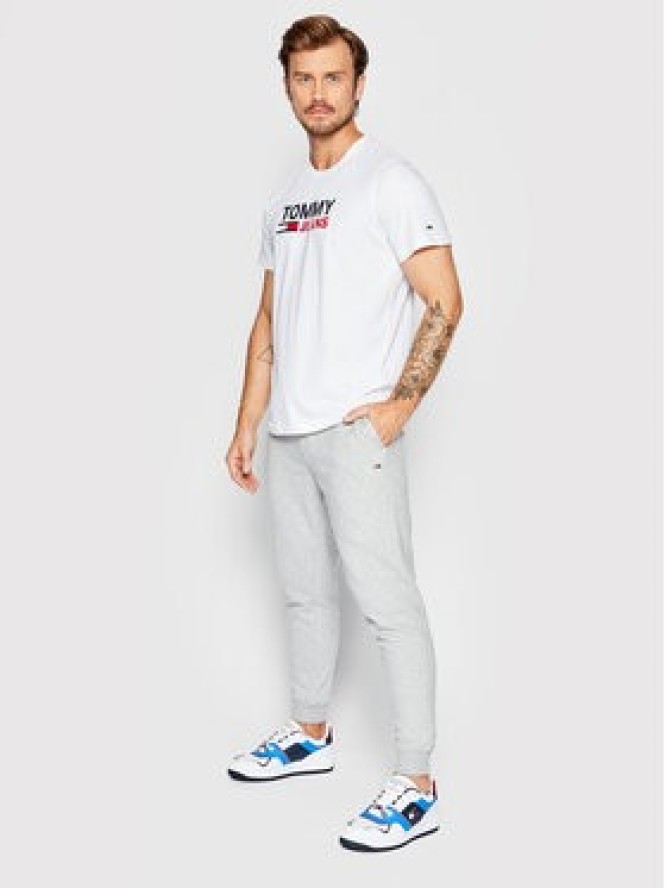 Tommy Jeans Spodnie dresowe DM0DM15380 Szary Slim Fit