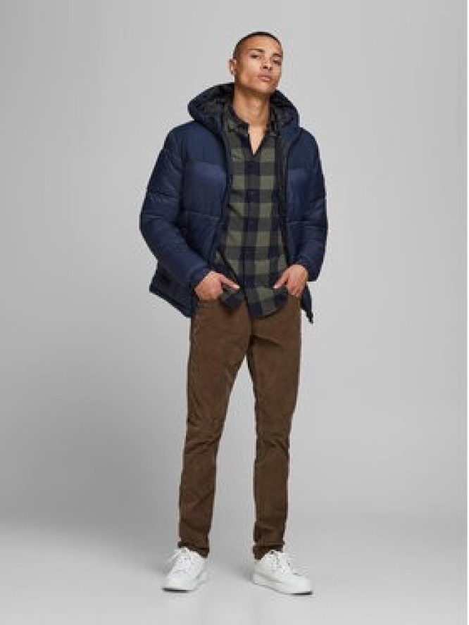 Jack&Jones Koszula 12181602 Zielony Slim Fit