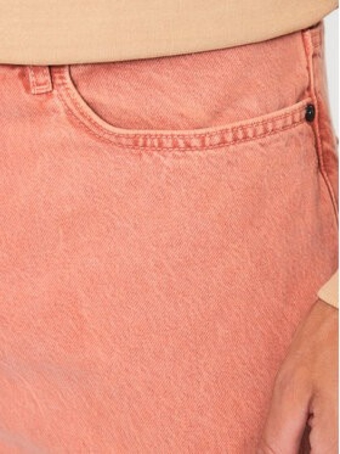 Hugo Szorty jeansowe 50489893 Pomarańczowy Regular Fit
