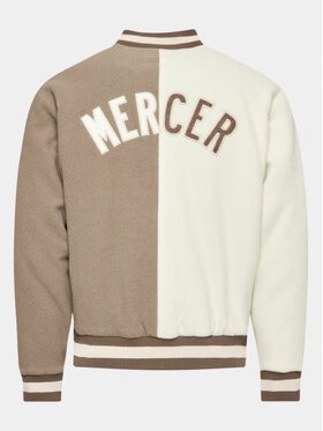 Mercer Amsterdam Kurtka bomber Unisex The All Out Varsity MEAP231007 Beżowy Regular Fit
