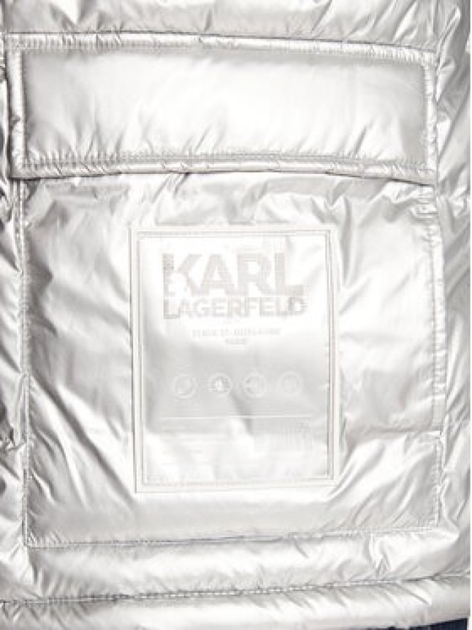 KARL LAGERFELD Kurtka puchowa 505005 524515 Srebrny Regular Fit