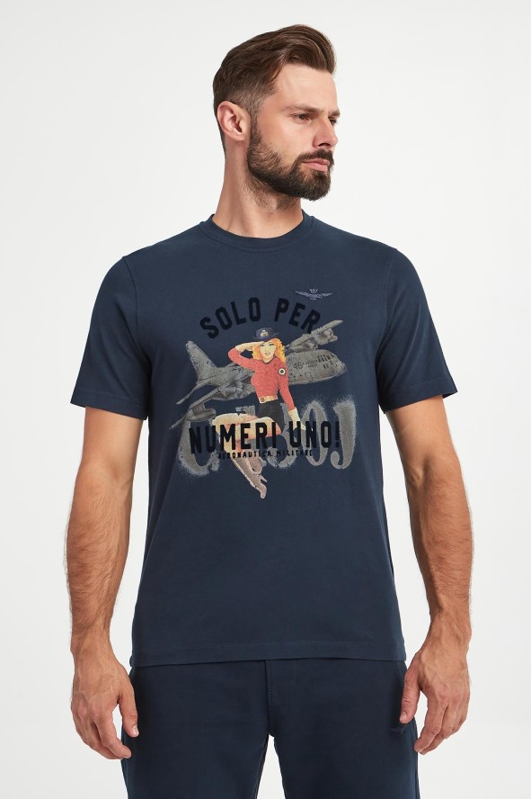 T-shirt męski AERONAUTICA MILITARE