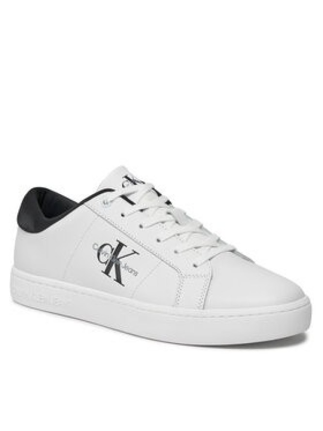 Calvin Klein Jeans Sneakersy Classic Cupsole Low Laceup Lth YM0YM00864 Beżowy