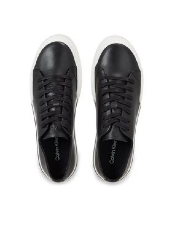 Calvin Klein Sneakersy Low Top Lace Up HM0HM01177 Czarny