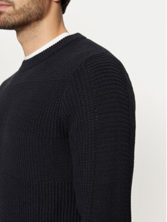 Jack&Jones Sweter Hugo 12258607 Granatowy Regular Fit