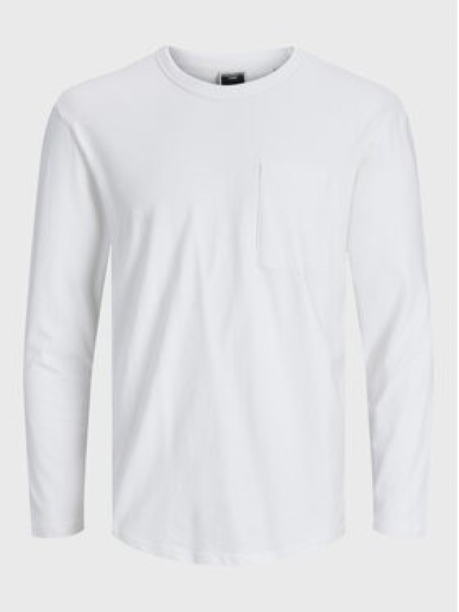 Jack&Jones Longsleeve Classic 12227674 Biały Relaxed Fit