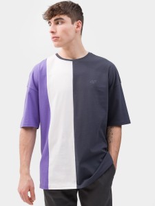 T-shirt oversize gładki męski