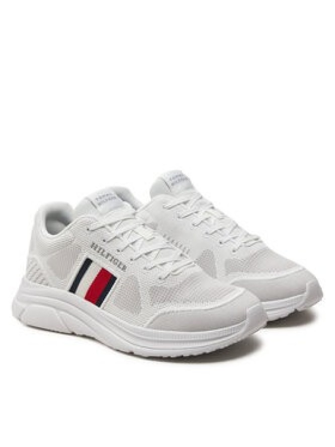 Tommy Hilfiger Sneakersy Modern Runner Knit Evo Ess FM0FM05245 Biały