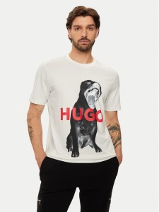 Hugo T-Shirt Dayaking 50523979 Écru Regular Fit