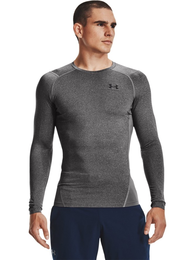 Longsleeve treningowy męski Under Armour UA Hg Armour Comp Ls - szary