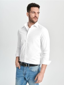 Koszula slim fit - biały