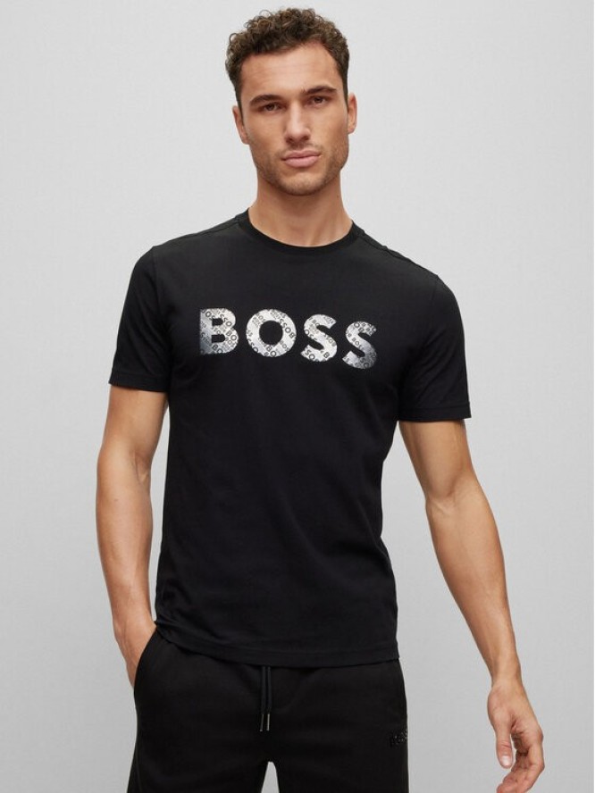 Boss T-Shirt 50488833 Czarny Regular Fit