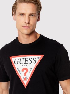 Guess T-Shirt M2GI68 KBA60 Czarny Regular Fit