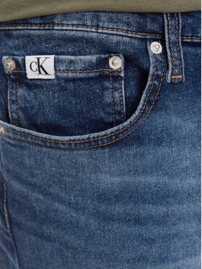 Calvin Klein Jeans Jeansy Dad Jean J30J324187 Granatowy Slim Fit