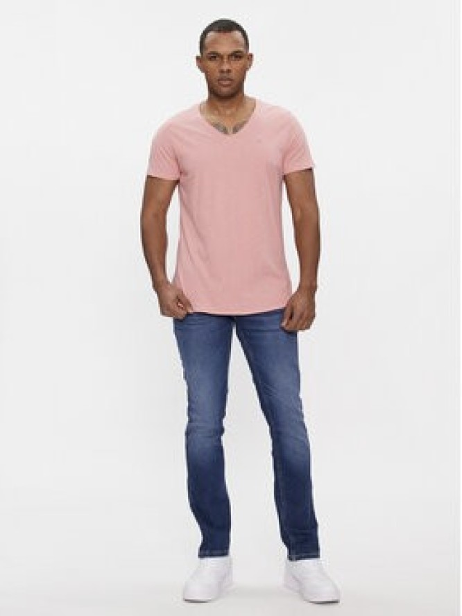 Tommy Jeans T-Shirt Jaspe DM0DM09587 Różowy Slim Fit
