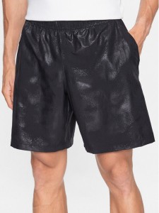 Under Armour Szorty sportowe UA Woven Emboss Short 1377137 Czarny Regular Fit