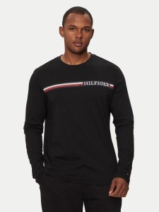 Tommy Hilfiger Longsleeve Chest Stripe MW0MW36740 Czarny Regular Fit