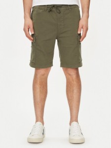 Pepe Jeans Szorty materiałowe Gymdigo Cargo Short PM801077 Khaki Regular Fit