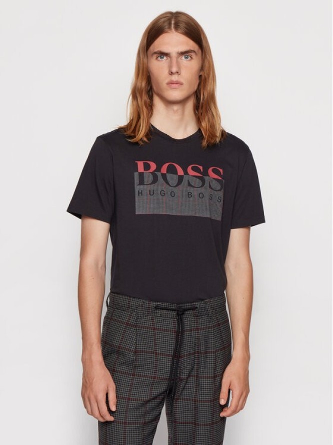 Boss T-Shirt Thady 1 50439032 Czarny Regular Fit