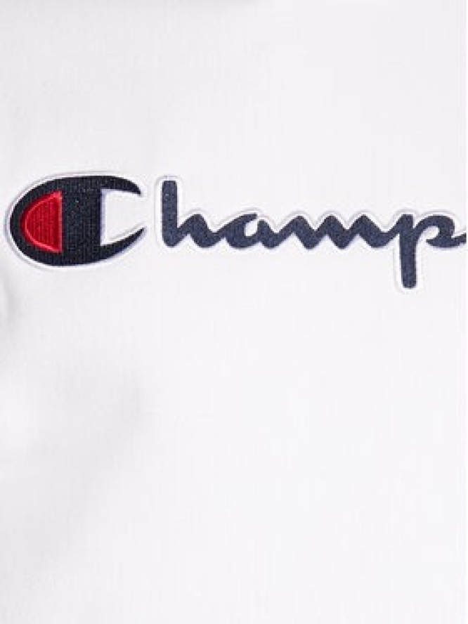 Champion Bluza Script Logo Embroidery 217858 Biały Regular Fit