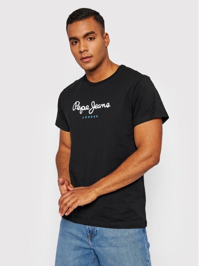 Pepe Jeans T-Shirt Eggo PM508208 Czarny Regular Fit