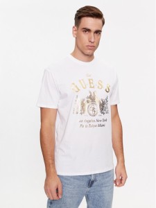 Guess T-Shirt M4RI54 K9RM1 Biały Regular Fit