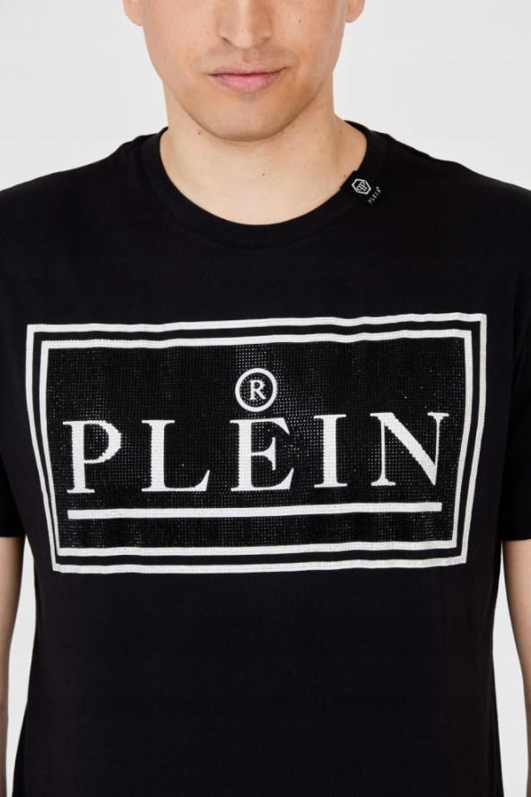 PHILIPP PLEIN T-shirt męski z dużym logo