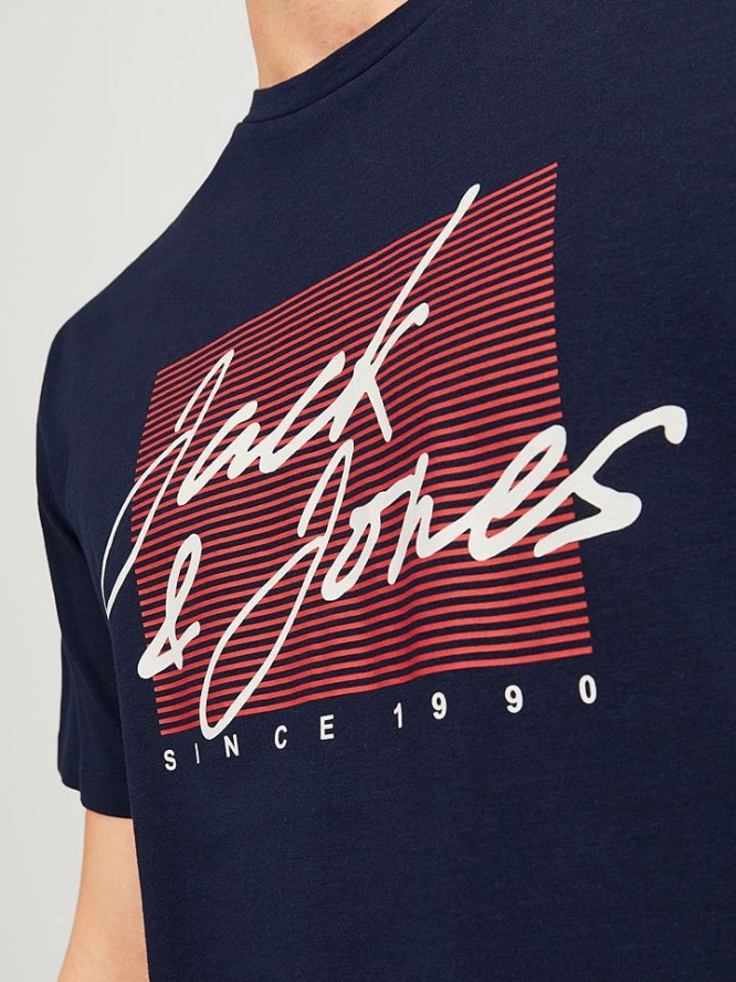 Jack & Jones Koszulka w kolorze granatowym rozmiar: L