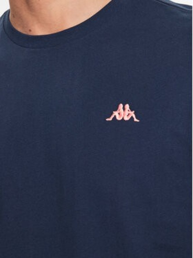 Kappa T-Shirt 313002 Niebieski Regular Fit