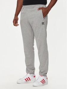 adidas Spodnie dresowe Trefoil Essentials IX7684 Szary Regular Fit