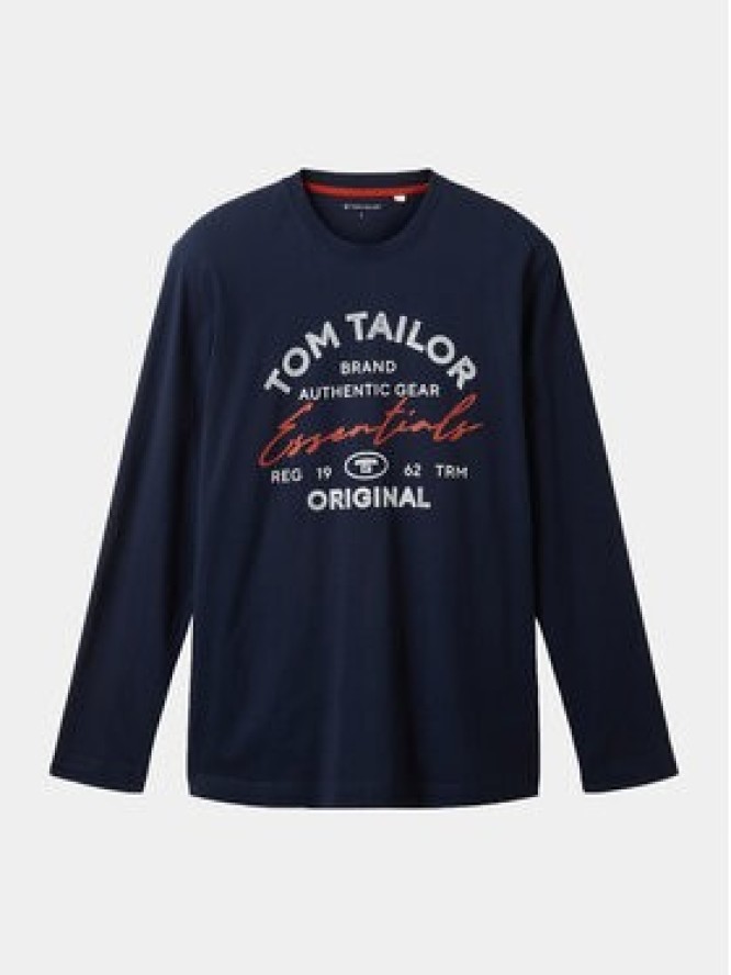 Tom Tailor Longsleeve 1037744 Granatowy Regular Fit