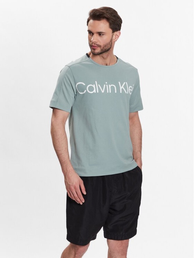 Calvin Klein Performance T-Shirt 00GMS3K102 Zielony Regular Fit