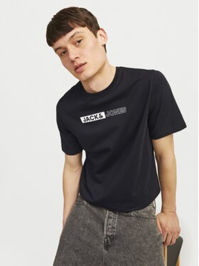 Jack&Jones T-Shirt Corp 12233999 Czarny Standard Fit