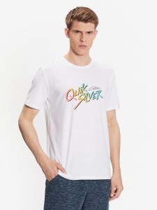 Quiksilver T-Shirt Signature Move EQYZT07223 Biały Regular Fit