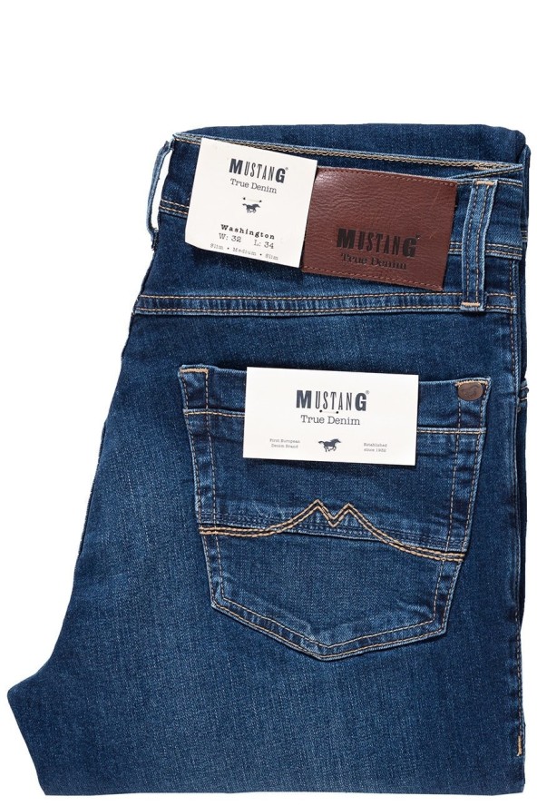 MUSTANG WASHINGTON MĘSKIE SPODNIE JEANSOWE DENIM BLUE 1007640 5000 881