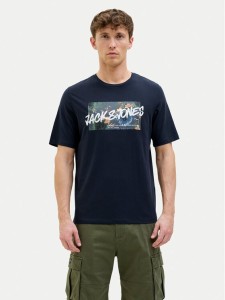 Jack&Jones T-Shirt Hawaii 12269324 Granatowy Standard Fit