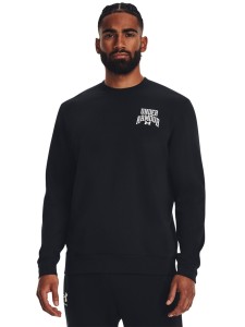 Bluza dresowa męska Under Armour UA Rival Terry Graphic Crew - czarna