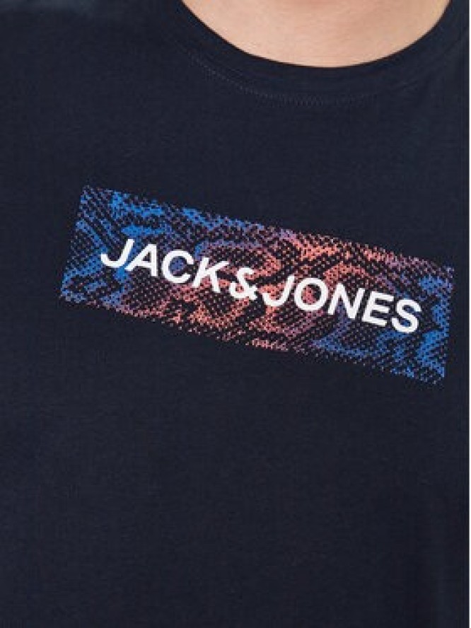 Jack&Jones T-Shirt Navigator 12229758 Granatowy Standard Fit