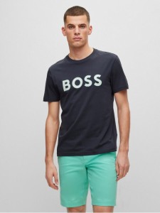 Boss T-Shirt 50488793 Granatowy Regular Fit