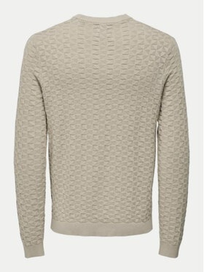 Only & Sons Sweter 22026559 Beżowy Regular Fit