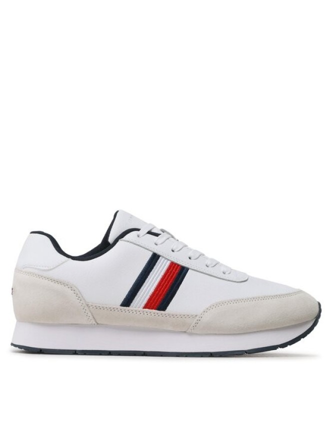 Tommy Hilfiger Sneakersy Core Eva Runner Corporate Lea FM0FM04397 Biały