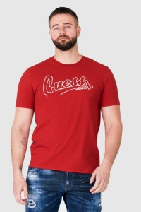 GUESS Czerwony t-shirt męski beachwear