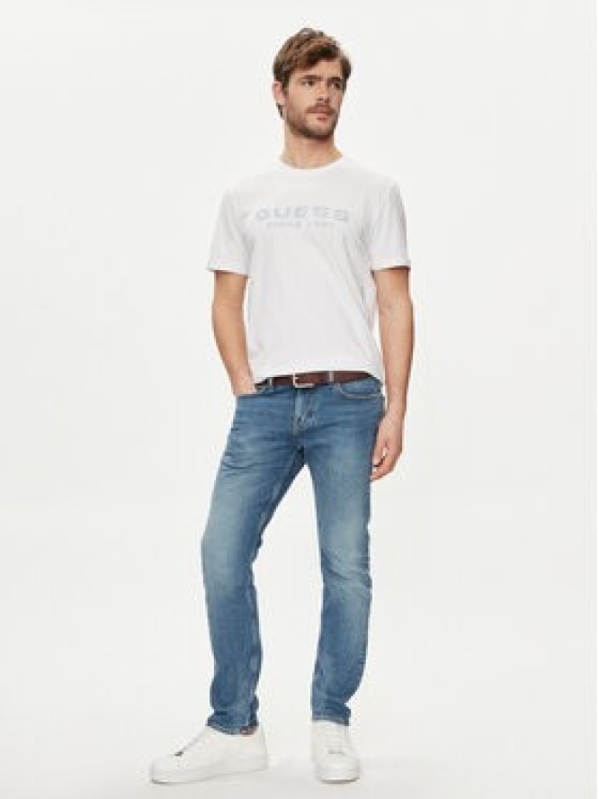 Guess T-Shirt M4GI61 J1314 Biały Slim Fit