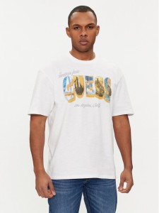 Guess T-Shirt M4GI44 KC6U1 Biały Regular Fit