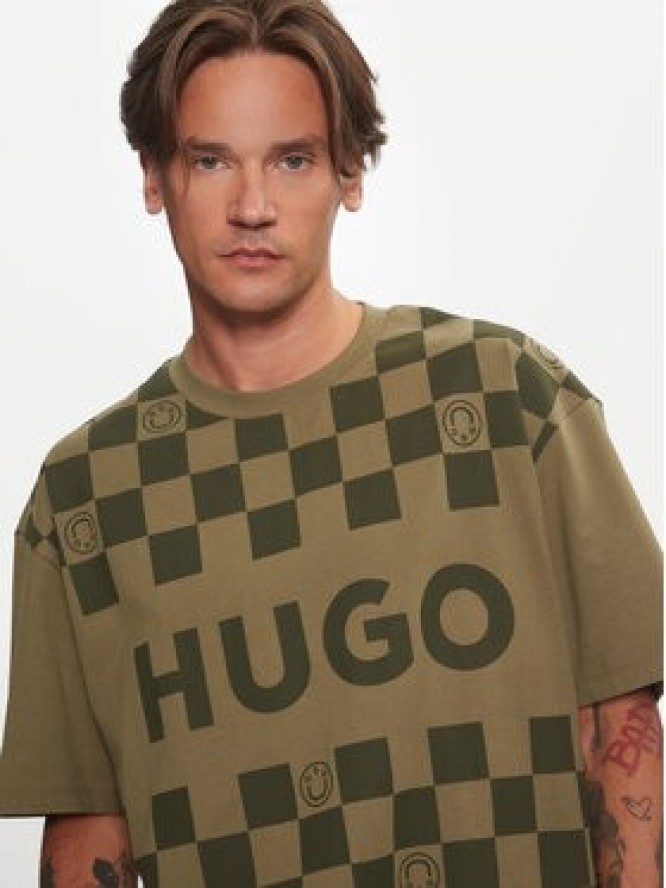 Hugo T-Shirt Narliparo 50517942 Zielony Loose Fit