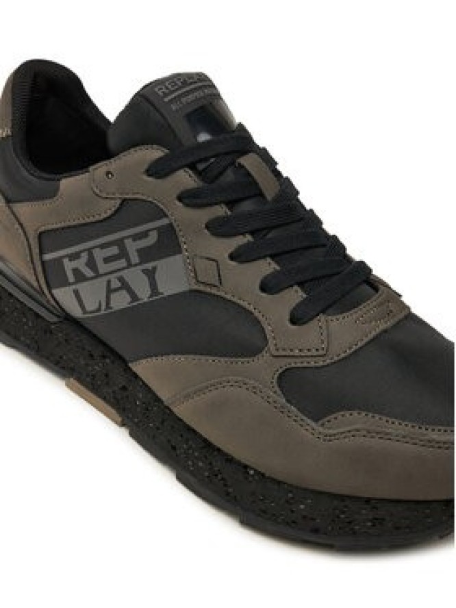 REPLAY Sneakersy Arthur Street Lace-Up Sneakers GMS68.000.C0089S Szary