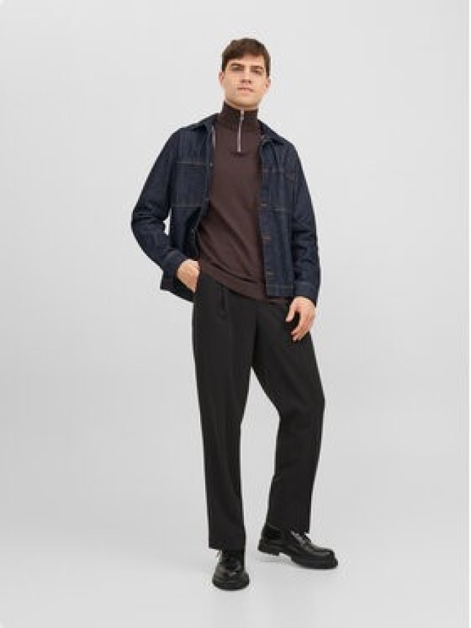 Jack&Jones Sweter 12189339 Brązowy Regular Fit